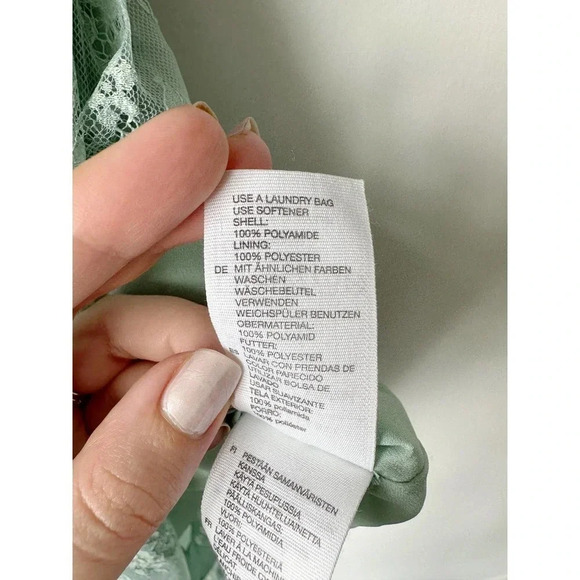 & Other Stories NWT Lace Midi Dress - Mint Green - Size 8 - Picture 7 of 14